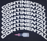 CONTINENTAL Tyre Stickers - Full Car Set (8 Stickers - 2 Per Tyre)