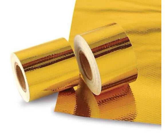 Gold Heat Reflective Tape - 25mm x 4.5m (Meter) Roll
